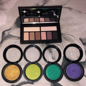 4 Metal Crush Eyeshadows and Smashbox Palette